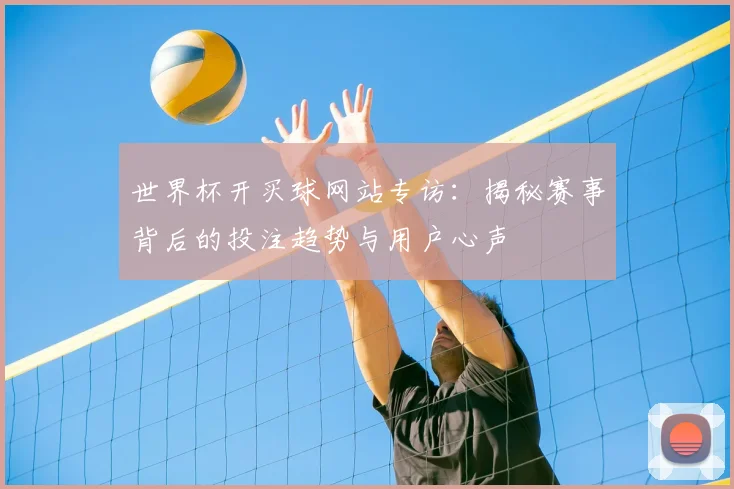 世界杯开买球网站专访：揭秘赛事背后的投注趋势与用户心声