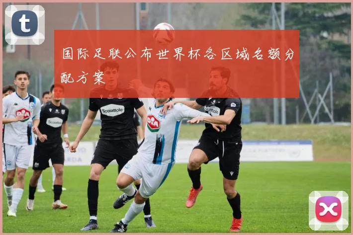 国际足联公布世界杯各区域名额分配方案